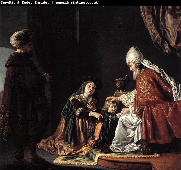 VICTORS, Jan Hannah Giving Her Son Samuel to the Priest ar